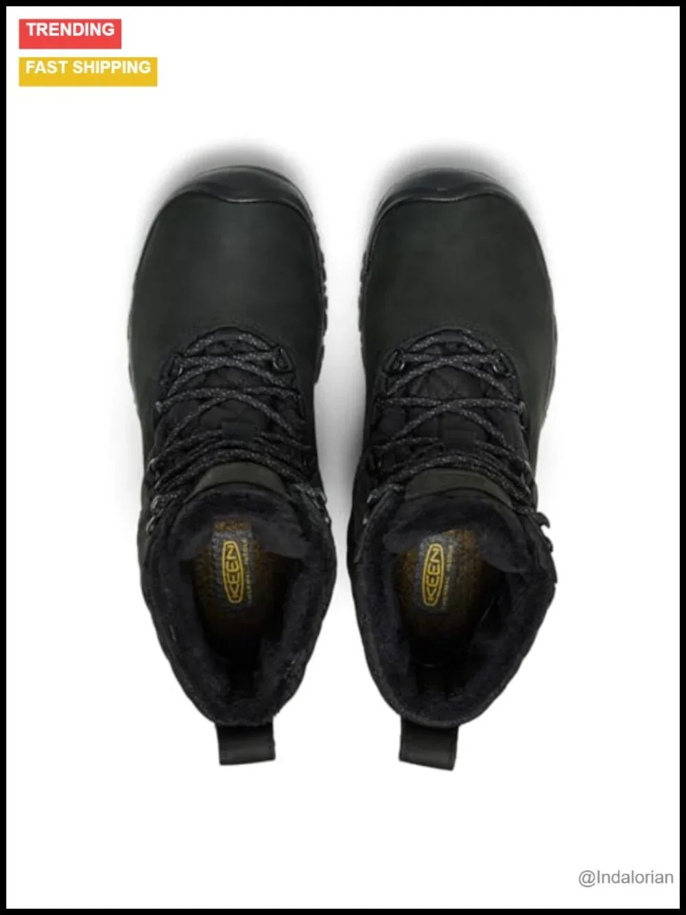 Waterproof Insulated Hiking Boots Lace-Up Winter Boot